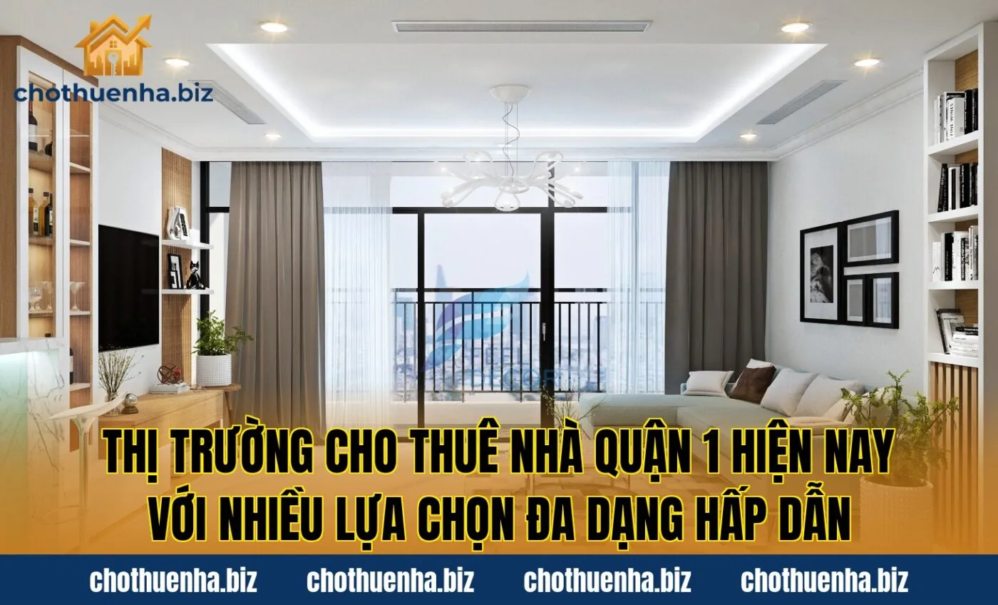 Thị trường cho thuê nhà quận 1 hiện nay với nhiều lựa chọn đa dạng hấp dẫn