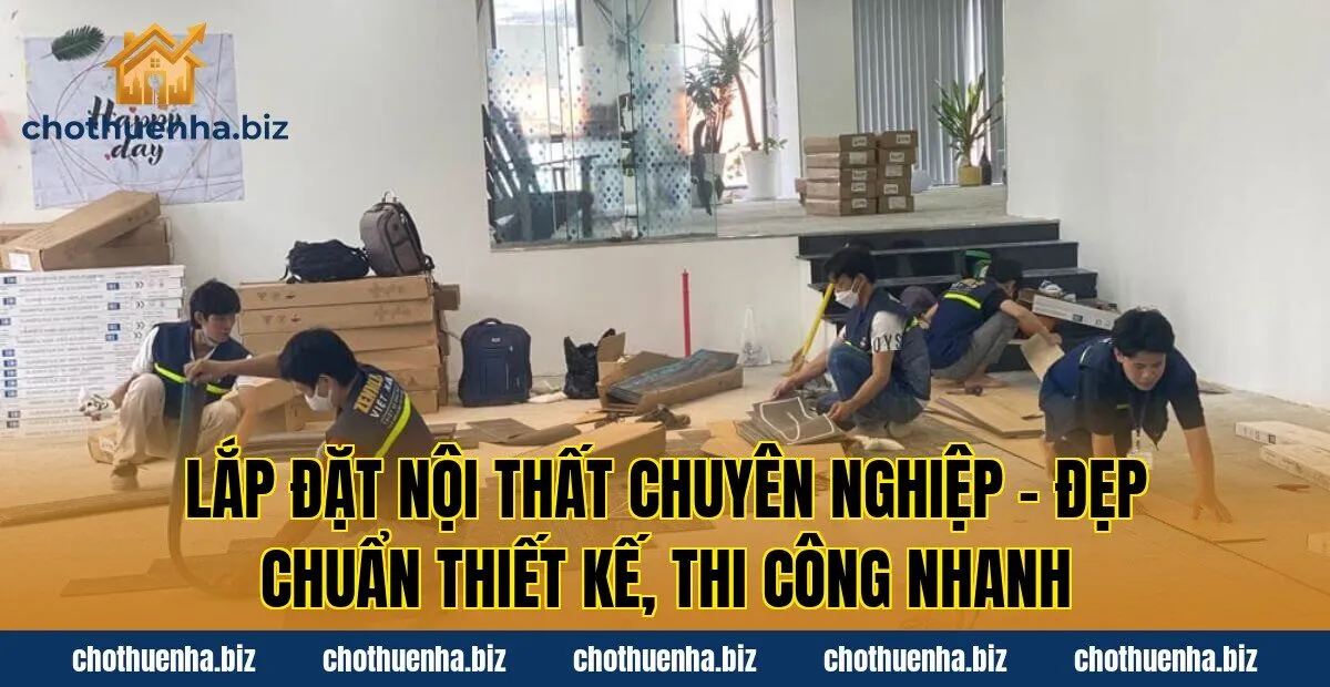 Lắp đặt nội thất chuyên nghiệp – Đẹp chuẩn thiết kế, thi công nhanh