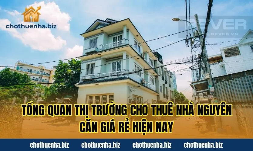 Tổng quan thị trường cho thuê nhà nguyên căn giá rẻ hiện nay