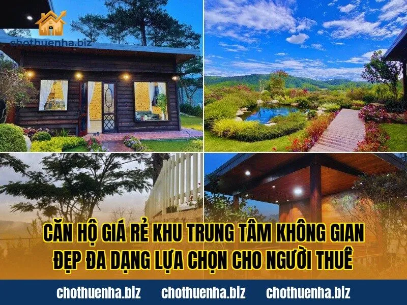Căn hộ giá rẻ khu trung tâm không gian đẹp đa dạng lựa chọn cho người thuê