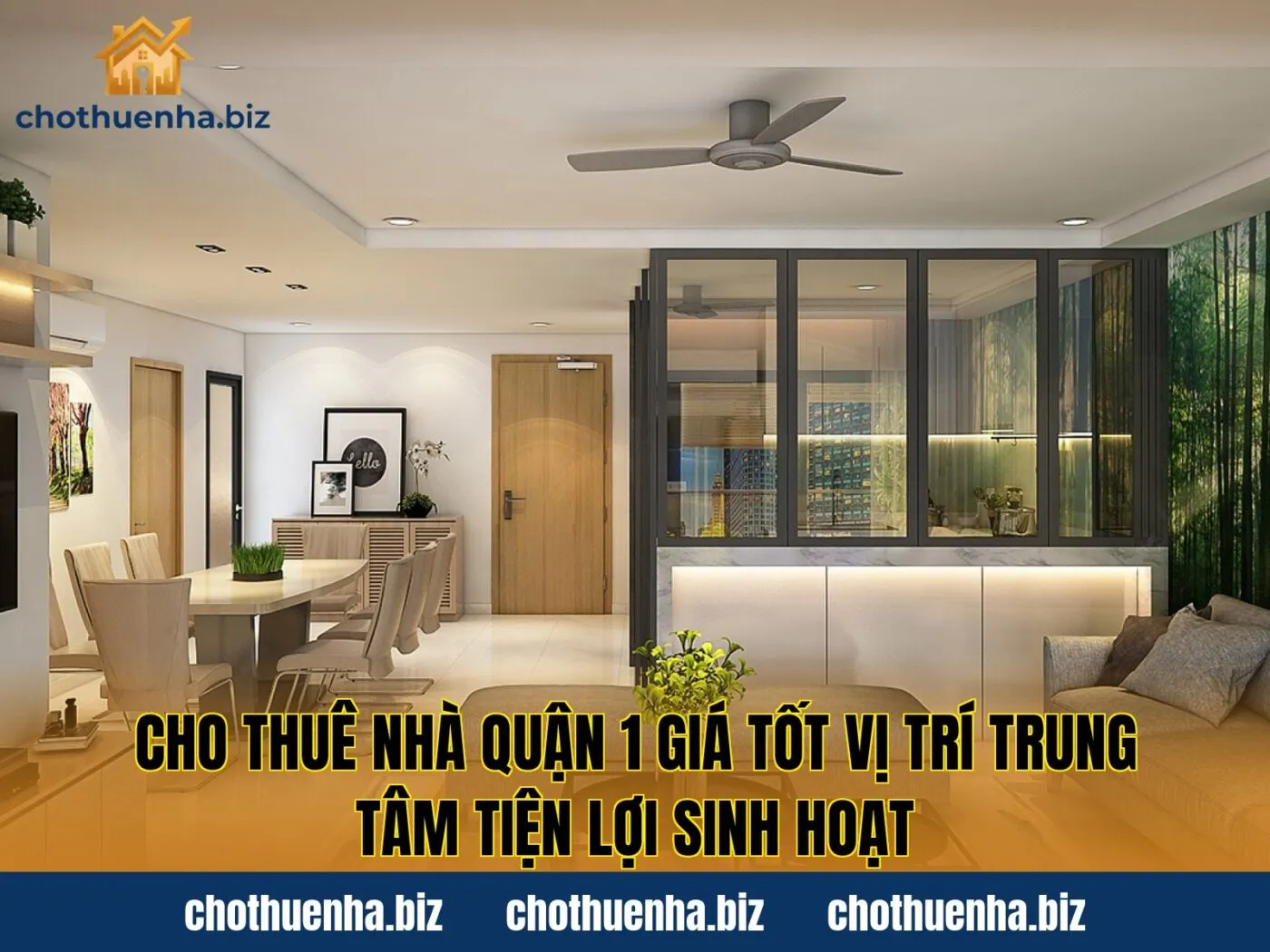Cho thuê nhà Quận 1 giá tốt vị trí trung tâm tiện lợi sinh hoạt