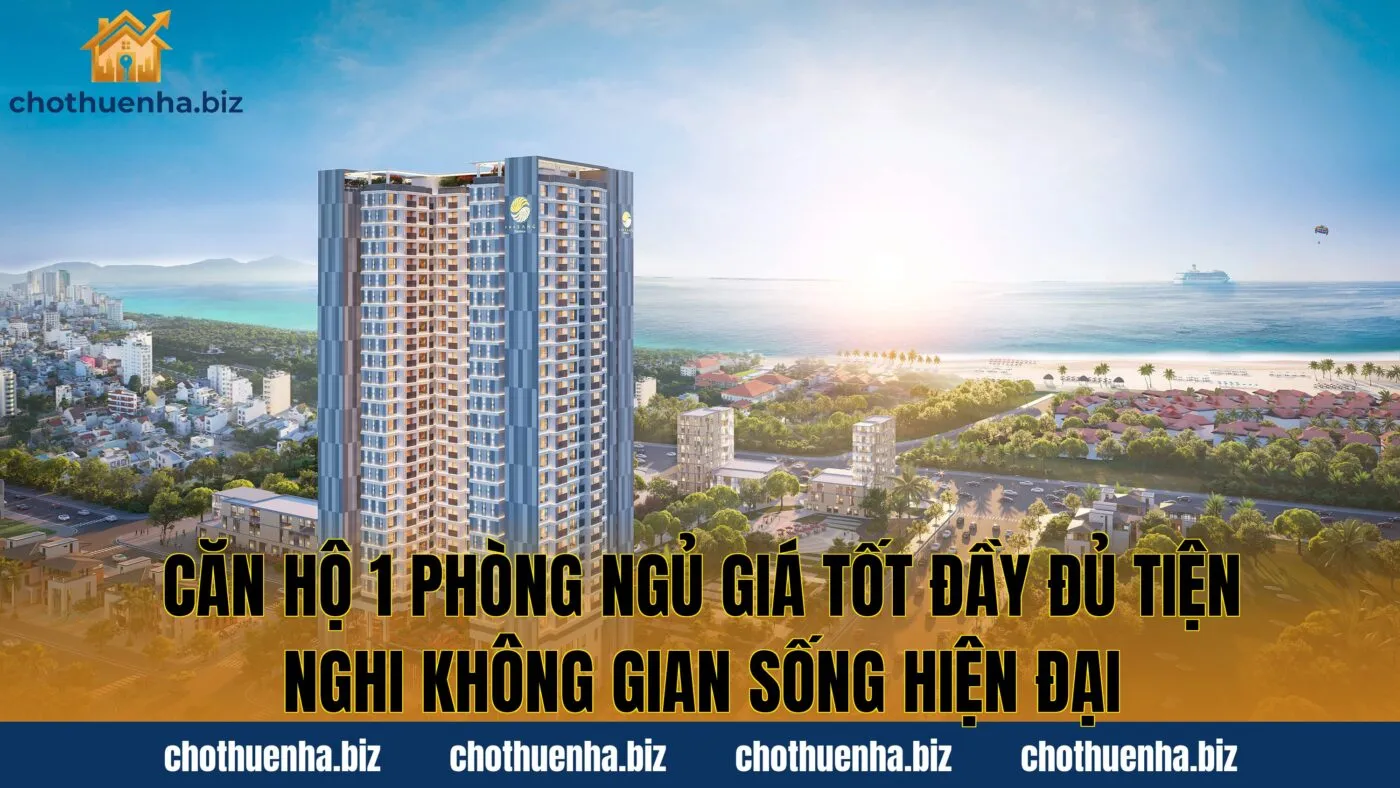 Căn hộ 1 phòng ngủ giá tốt đầy đủ tiện nghi không gian sống hiện đại