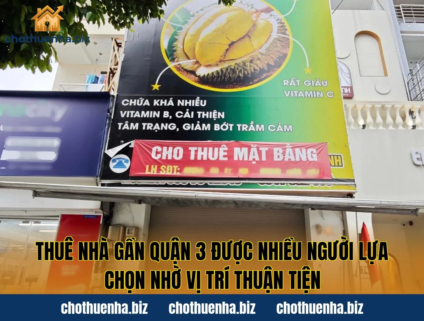 Thuê nhà gần quận 3 được nhiều người lựa chọn nhờ vị trí thuận tiện