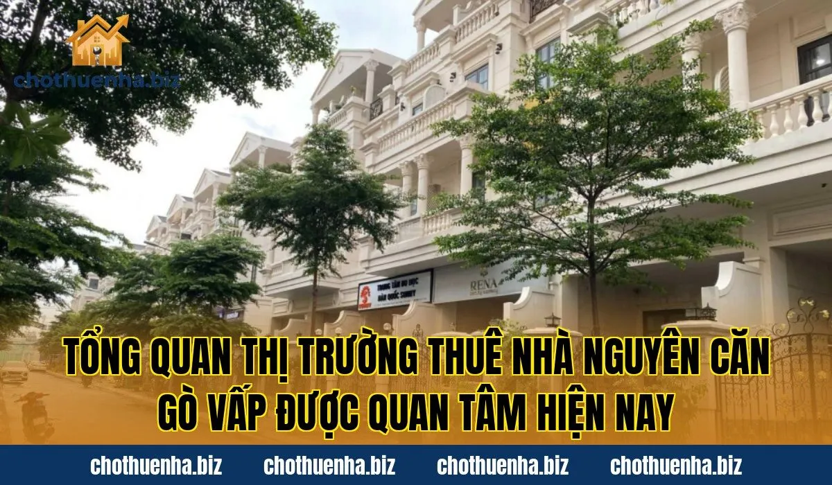 Tổng quan thị trường thuê nhà nguyên căn Gò Vấp được quan tâm hiện nay