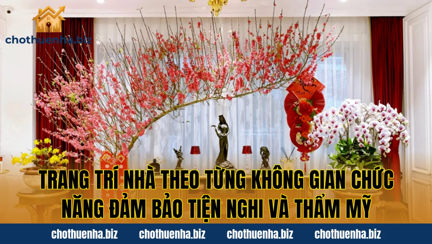 Trang trí nhà theo từng không gian chức năng đảm bảo tiện nghi và thẩm mỹ